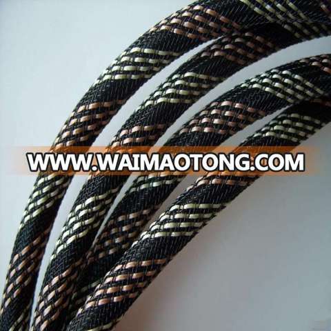 PET or nylon braided cable sleeve for electrical appliance